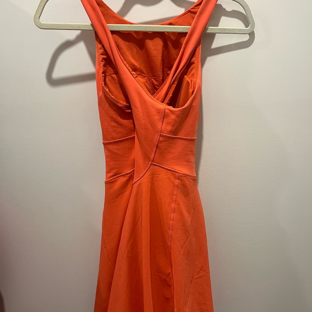 Lululemon Court Crush Coral pink tennis dress shorts athletic Size 6 pickleball. - Picture 4 of 8